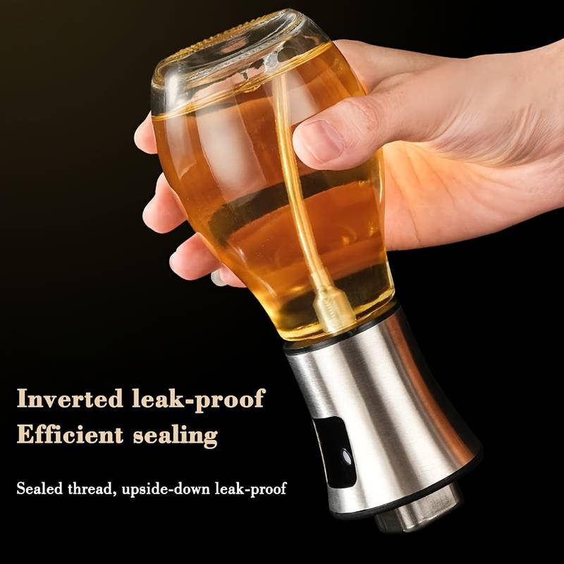 Oil Spray Pot, 200ml Cooking Oil Bottle, Stainless Steel Pump Oil Dispenser, BBQ Cookware Tool, Leak Proof Bottles with Non Slip Handle, Automatic Cap and Stopper for Kitchen Cooking Oil Spray Pot, 200ml Cooking Oil Bottle, Stainless Steel Pump Oil Dispenser, BBQ Cookware Tool, Leak Proof Bottles with Non Slip Handle, Automatic Cap and Stopper for Kitchen Cooking